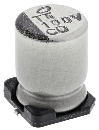 Nichicon - UCD1V101MNL1GS - Nichicon CD ϵ 35 V ֱ 100F SMD  UCD1V101MNL1GS, 20%ݲ, +105C		