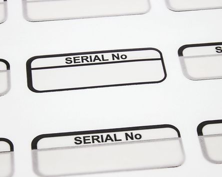 RS Pro - TLB2005A4 - RS Pro TLB2005A4 120װ Ԥӡƿհױǩ, 40mm, 15mm Serial No.		