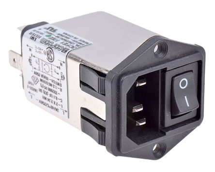 TE Connectivity - 3CFE1 - TE Connectivity װ C14 IEC ˲ ͷ 6609113-5, ζ˽, 3A, 250 V 		
