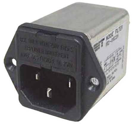 Roxburgh EMC - RIR202C2H - Roxburgh EMC 尲װ C14 IEC ˲ ͷ RIR202C2H, 5 (Dia.) x 20mm۶, װƬ˽, 2A, 250 V 		