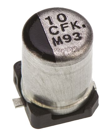 Panasonic - EEEFK1C100AR - Panasonic FK SMD ϵ 16 V ֱ 10F SMD  EEEFK1C100AR, 20%ݲ, 1.35(ֵ), +105C, Bװ		