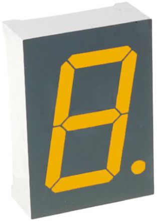 Kingbright - SC10-21SEKWA - Kingbright 1ַ 7  ɫ LED  SC10-21SEKWA, 440 mcd, ҲС, 25.4mmַ, ͨװװ		