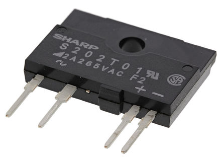 Sharp - S202T01F - Sharp 2 A PCBװ ̵̬ S202T01F, ˫ɿع迪Ԫ, ǹл, 600 V		