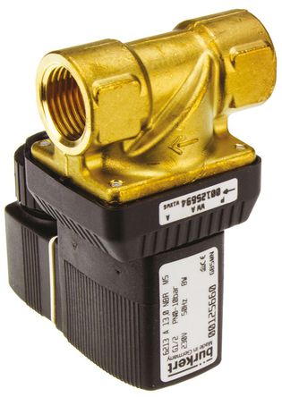 Burkert - 125660 - Burkert 6213 ϵ 10 bar 2˿ ͭ ŷ 125660, 1/2in˿, NCԤ跧λ, 230 V Դ		