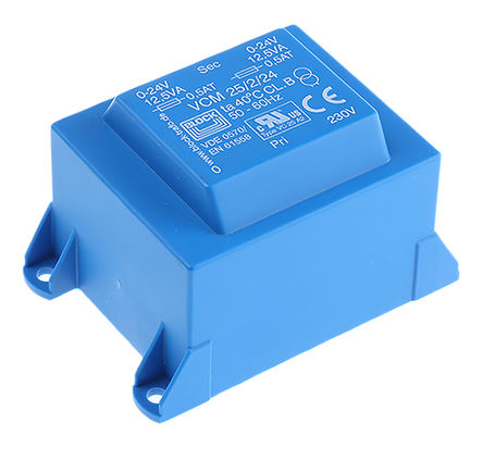 Block - VCM 25/2/24 - Block 2 ͨ PCB ѹ VCM 25/2/24, 230V acѹ, 24V acμѹ, 25VA		