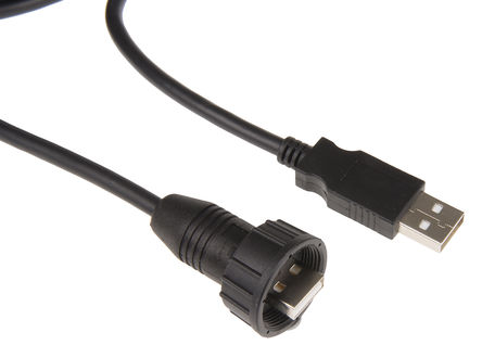 Amphenol - USBAF6A500 - Amphenol USB-A Field ϵ ֱ A  USB ͷ USBAF6A500, °װ		