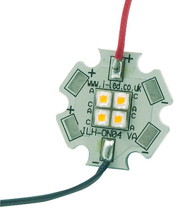 Intelligent LED Solutions - ILH-SO04-SICY-SC201-WIR200. - ILS OSLON Signal PowerStar ϵ 4 ɫ Բ LED  ILH-SO04-SICY-SC201-WIR200., 284 lm, 		
