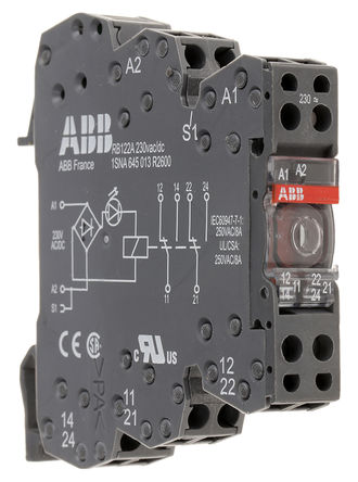 ABB - 1SNA645013R2600 - ABB 1SNA645013R2600 ˫˫ DIN ӿڼ̵ģ, 5A, 230V ac/dc		