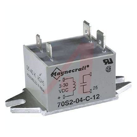 Schneider Electric - 70S2-04-C-12-S - Schneider Electric 12 A 尲װ  ̵̬ 70S2-04-C-12-S, ˫ɿع迪Ԫ, 㽻л, 280 V 		