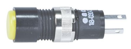 EAO - 18-030.0054L - EAO 18-030.0054L ͹ ɫ LED ָʾ, ӽӶ, 8mmװ׳ߴ, 2.2 V ֱ		