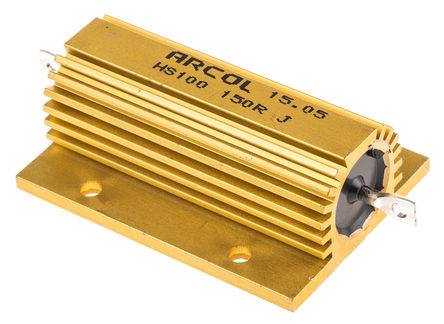 Arcol - HS100 150R J - Arcol HS100 ϵ HS100 150R J 100W 150 5%  尲װ̶ֵ, Ӷ, Ƿװ		