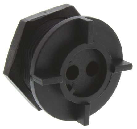 Bulgin - PX0413/02S - Bulgin Buccaneer 系列 400 2路 面板安装 直向 连接器 插座 PX0413/02S, 母触点, 螺纹接合		