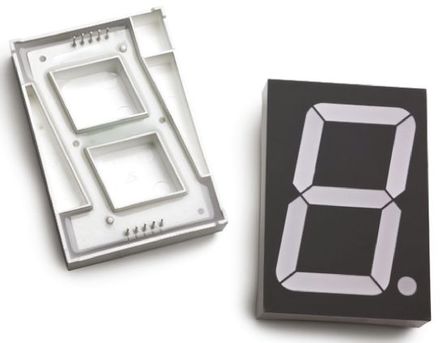 Broadcom - HDSP-C2A3 - Avago 1ַ 7  ɫ LED  HDSP-C2A3, 78 mcd, ҲС, 56.8mmַ, ͨװװ		