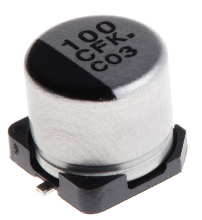 Panasonic - EEEFK1C101AP - Panasonic FK SMD ϵ 16 V 100F SMD  EEEFK1C101AP, 20%ݲ, 360m(ֵ), +105C, Dװ		