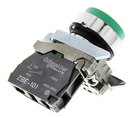 Schneider Electric - XB4BP31 - Schneider Electric XB4 ϵ IP66, IP67  ť XB4BP31, 尲װ, 6 A 550 mA ֱ		