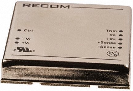 Recom - RP60-4812SG - Recom RP60 G ϵ 60W ʽֱ-ֱת RP60-4812SG, 36  75 V ֱ, 12V dc, 5A, 1.6kV dcѹ		