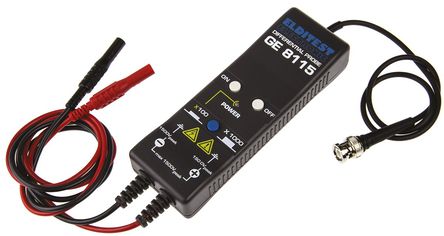 Elditest - GE 8115 - Elditest GE 8115 ʾ̽ ̽ͷ, 20 MHz, 30 MHz 1000x, 100x 1500V ac/dc, BNC, CAT III 1500 V		