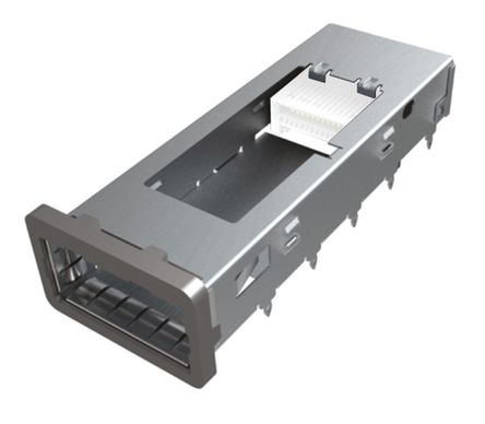 TE Connectivity - 1551891-1 - TE Connectivity 1551891 ϵ  ֱ QSFP+  1551891-1, ѹװ ˽, 22.2 x 55.7 x 13.29mm		