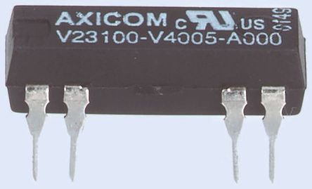 TE Connectivity - V23100V4312C010 - TE Connectivity V23100V4312C010 单刀双掷 簧片继电器, 1.2 A, 12V dc, 19.3 x 7 x 7.5mm		