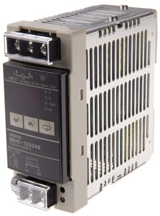 Omron - S8VS-12024B - Omron 120W ģʽ DIN 尲װԴ S8VS-12024B, 80%Ч, 264V ac, 5A, 24V dc 24V dc/		