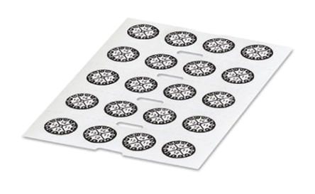 Phoenix Contact - 0801376 - Phoenix Contact 0801376 1000װ ɫ հ״ӡǩ, 12mm		