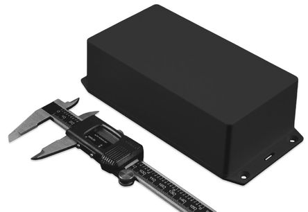 Hammond - 1591XXGSFLBK - Hammond 1591 ϵ IP54 ABS  1591XXGSFLBK, , 122.5 x 95.9 x 35.3mm		