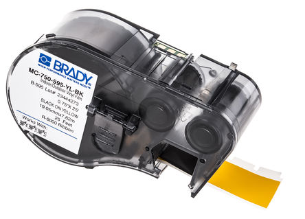 Brady - MC-750-595-YL-BK - Brady źŵ MC-750-595-YL-BK, ʹBMP51 ǩӡBMP53 ǩӡ		