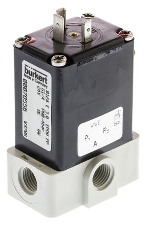 Burkert - 078556 - Burkert 0124 ϵ 3˿ PP ŷ 078556, 4 Bar, 1/4in˿, NO/NC, 24 V ֱ		