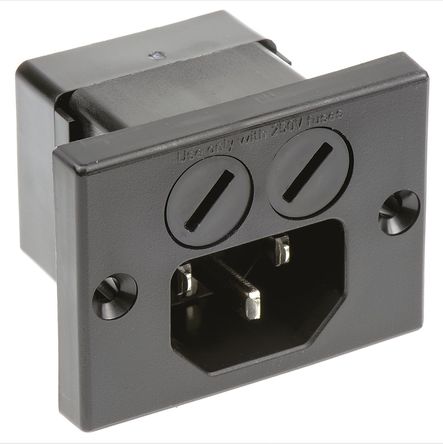 Schurter - 0040.5000.2 - Schurter 尲װ C14 IEC ͷ 0040.5000.2, 10A, 250 V 		