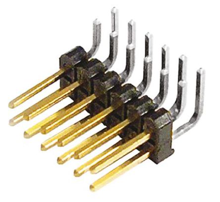 Samtec - TSW-106-08-L-D-RA - Samtec TSW ϵ 12· 2.54mmھ (2) ֱ Ź TSW-106-08-L-D-RA, Ӷ˽, 7.6A, ͨ		