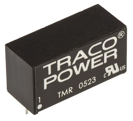 TRACOPOWER - TMR 0523 - TRACOPOWER TMR 2 ϵ 2W ʽֱ-ֱת TMR 0523, 4.5  9 V ֱ, 15V dc, 65mA, 1.6kV dcѹ, 81%Ч, SIP 8װ		