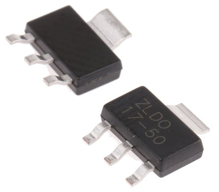 DiodesZetex - ZLDO1117G50TA - DiodesZetex ZLDO1117 ϵ ZLDO1117G50TA ѹ, 2.7  18 V, 5 V, 2%ȷ, 1A, 3+Tab SOT-223		