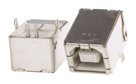 Amphenol FCI - 61729-0010BLF - Amphenol FCI 1 ˿ ֱ ĸ USB 2.0 B  USB  61729-0010BLF, ͨ		