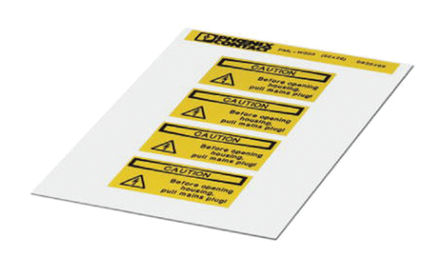 Phoenix Contact - 0830469 - Phoenix Contact 0830469 4װ Ԥӡǩ, 26mm, 52mm		