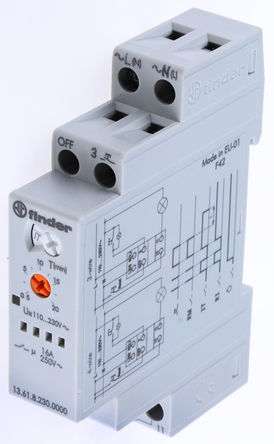 Finder - 13.61.8.230.0000 - Finder 13.61.8.230.0000  DIN Rail Ǳ̵, 16 A, 240V ac		