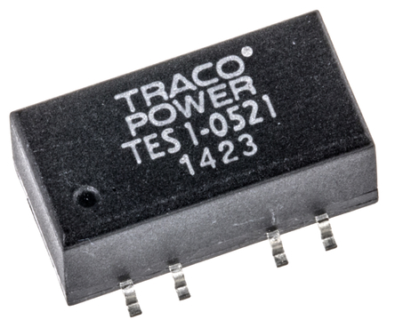 TRACOPOWER - TES 1-0521 - TRACOPOWER TES 1 ϵ 1W ʽֱ-ֱת TES 1-0521, 4.5  5.5 V ֱ, 5V dc, 100mA, 1.5kV dcѹ, 74%Ч, SMDװ		