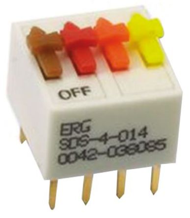 ERG - ED57655 - ERG ED57655 4λ ָ򿪹 ͨ DIP , , 1 A@ 100 V		