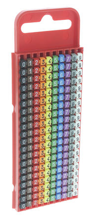 HellermannTyton - 561-05010 - HellermannTyton WIC ϵ 200װ  й̶ ±ʶ 561-05010, 3mm, 5 mm, 2  2.8mmֱ, ӡ"0  9"ͼ		