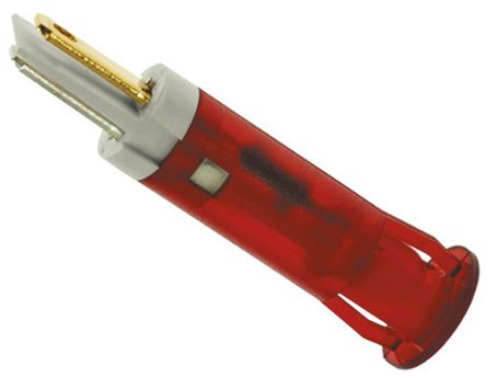 Apem - QS101KKR24 - Apem QS101KKR24 12 mm  ɫ  LED ָʾ, FASTONӶ, 10mmװ׳ߴ, 24 V ֱ		