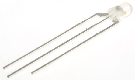 Kingbright - L-93WGYW - Kingbright Bi-Colour ϵ ˫ɫ ɫ/ɫ LED L-93WGYW, 2.5 V, 60 ӽ, 3  3mm (T-1) ͨ		