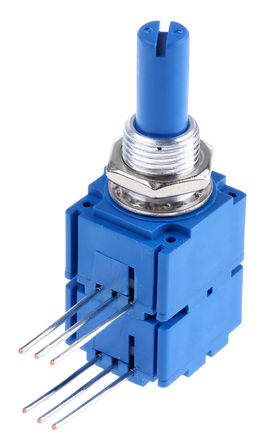 Bourns - 91A2A-B28-D15/D15L - Bourns 91 ϵ 10k 20%  Ƶλ 91A2A-B28-D15/D15L, 0.25W, 6.35 mm ֱ, 1000ppm/C, 尲װͨף		