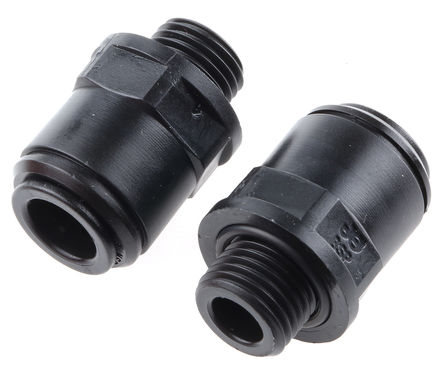 John Guest - PM011012E - John Guest PM ϵ PM011012E ȩ ֱ-, 10 barѹ, G 1/4 , ʽ 10 mm, -20  +65C		