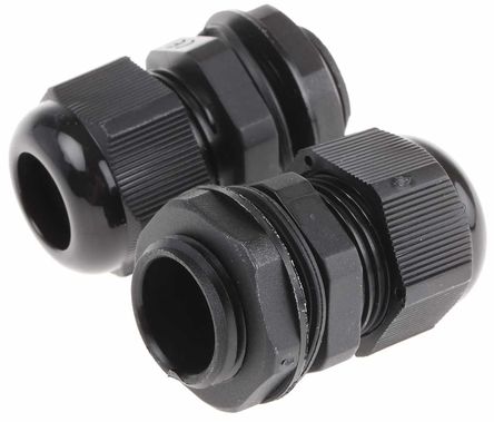HellermannTyton - NGM20-BLK - HellermannTyton IP68 ɫ  ĸĵ¹̶ͷ NGM20-BLK, 10mm  14mmֱ, M20		