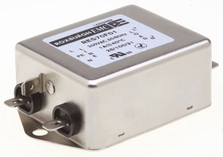 Roxburgh EMC - RES70F01 - Roxburgh EMC RES70 ϵ 1A 250 V , DC to 400Hz ̰װ RFI ˲ RES70F01, Fast-OnӶ		