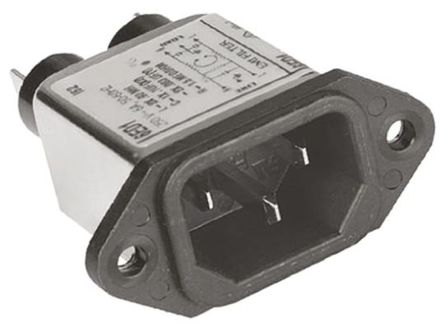 TE Connectivity - 6ED1 - TE Connectivity װ C14 IEC ˲ ͷ 6ED1, ζ˽, 6A, 250 V 		
