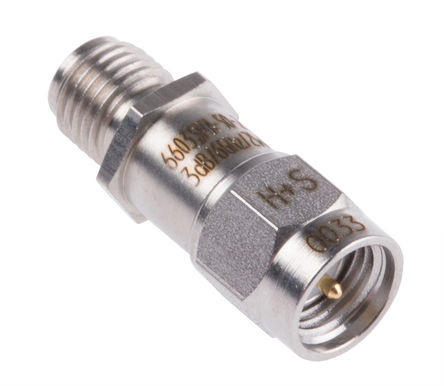 Huber & Suhner - 6603_SMA-50-2/199_NE - Huber & Suhner 6603_SMA-50-2/199_NE 50 Ƶ˥ SMA , SMA ͷ, 3dB˥, Ƶ DC to 6GHz		
