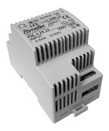 Comatec - PSC3.24.12 - Comatec PSC ϵ 24W DIN Դ PSC3.24.12, 80%Ч, 230V ac, 2A, 12V dc 12V dc/		