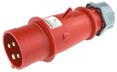 Mennekes - 264 - Mennekes ɫ 4P ҵԴ °װ ͷ 264, 32A, 400 V, IP44		