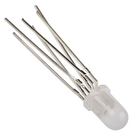 Kingbright - LF5WAEMBGMBW - Kingbright Full Colour ϵ 4 ɫ/ɫ/ɫ LED LF5WAEMBGMBW, 60 ӽ, 6  5mm (T-1 3/4) ͨ		