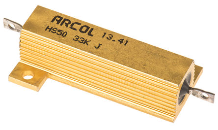 Arcol - HS50 33K J - Arcol HS50 ϵ HS50 33K J 50W 33k 5%  尲װ̶ֵ, Ӷ, Ƿװ		